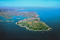 vue aérienne de la presqu'île du Croisic